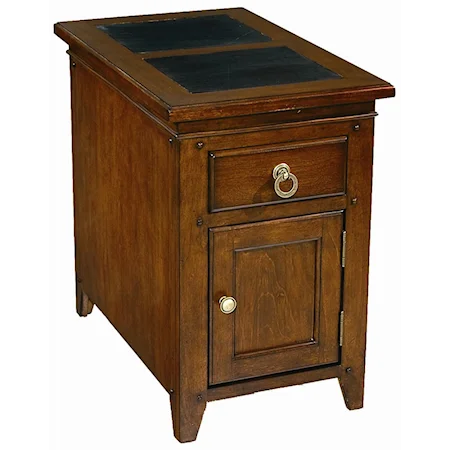 Rectangular Chairside End Table Cabinet
